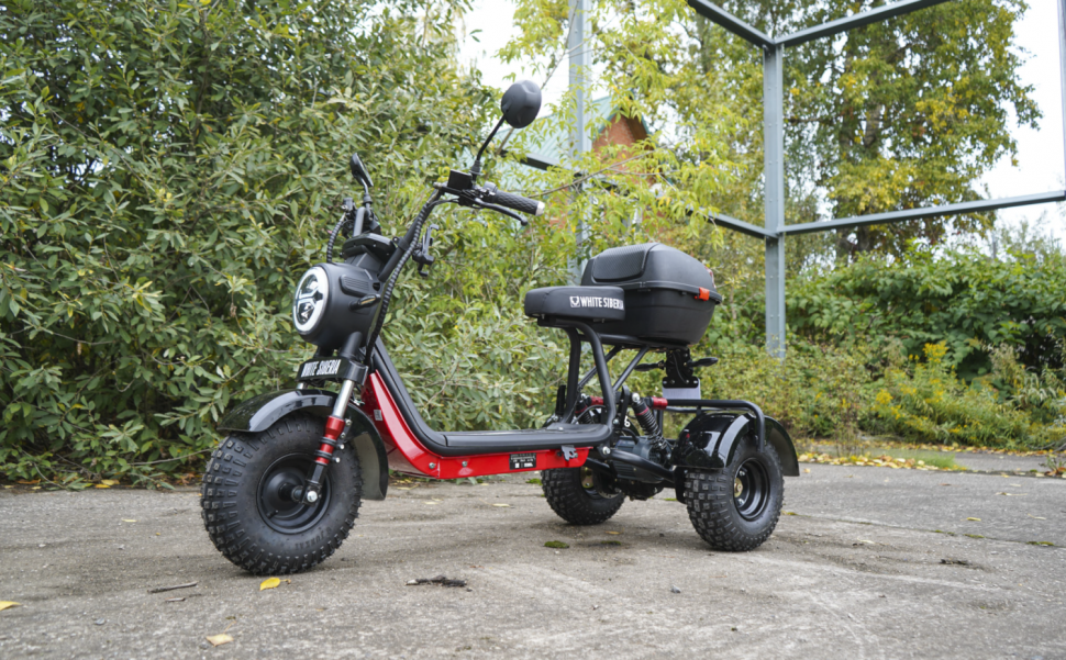 Электротрицикл WHITE SIBERIA TRIKE MINI RED 1500W
