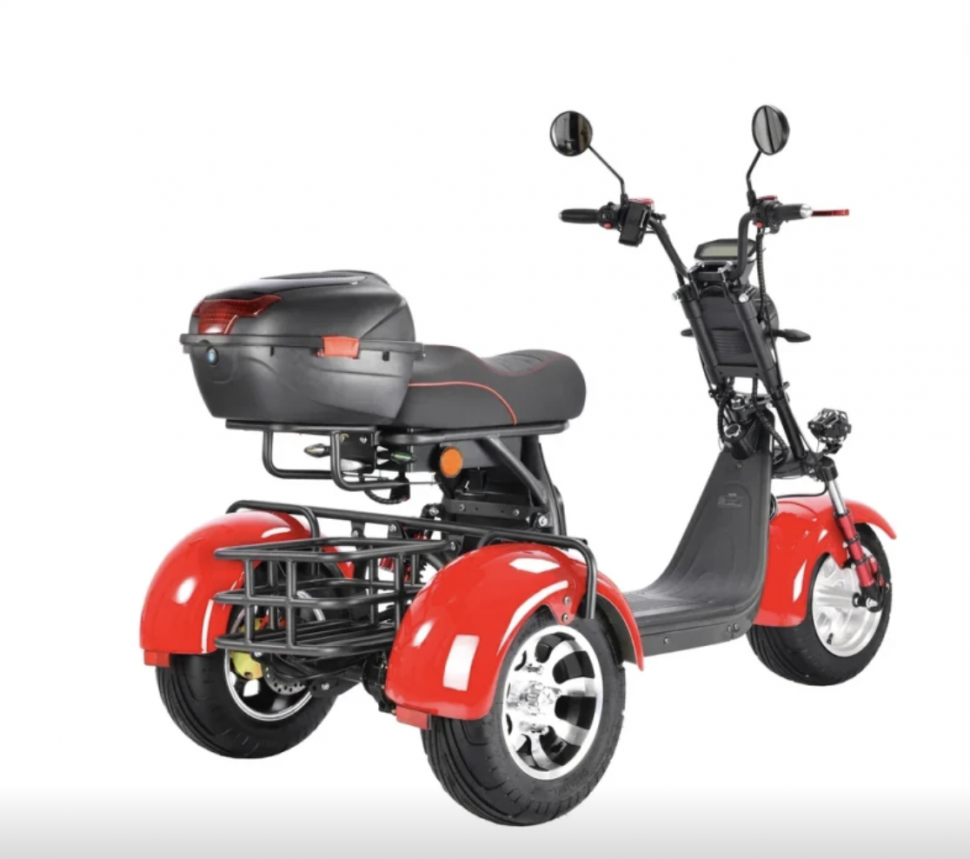 Электротрицикл WHITE SIBERIA PRO TRIKE 3000W RED