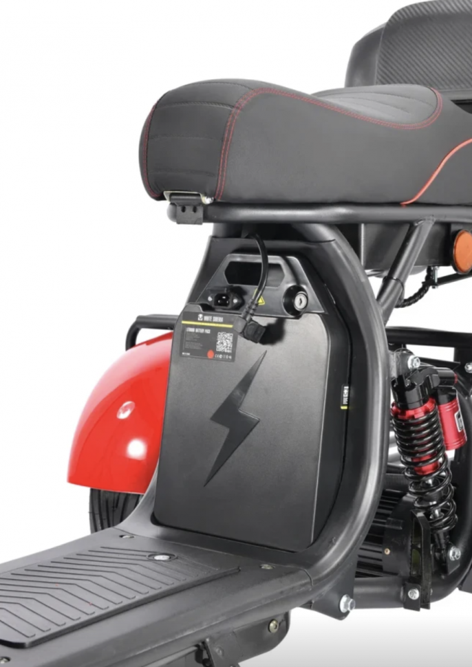 Электротрицикл WHITE SIBERIA PRO TRIKE 3000W RED