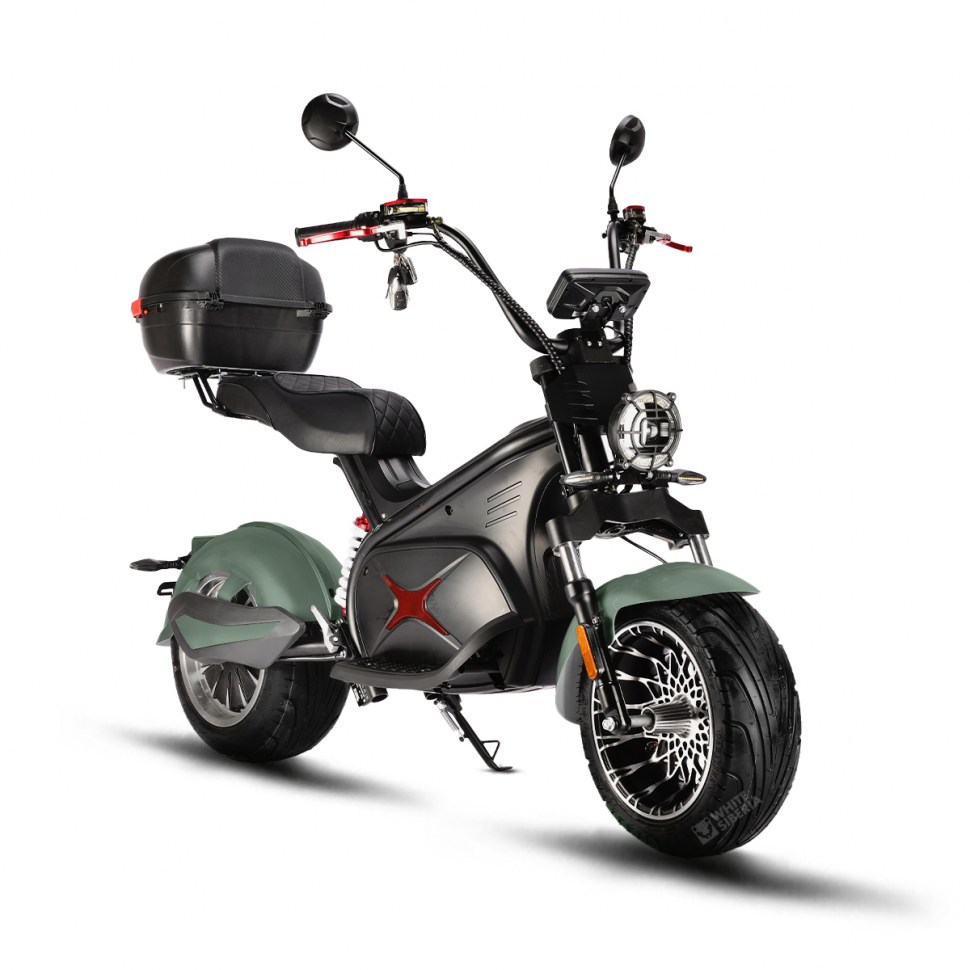 Электроскутер WHITE SIBERIA BLACK SEA (GREEN) 5000W