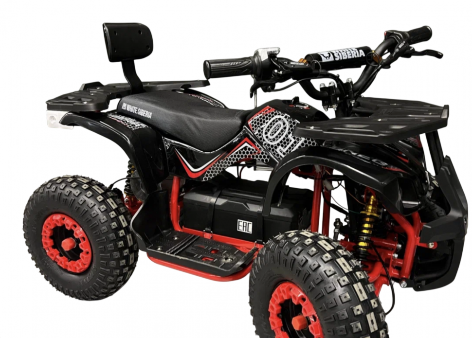 Детский электроквадроцикл WHITE SIBERIA SNEG 1500W